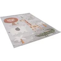 Pergamon Kinder Teppich Softstar Kids Safari Animal Friends