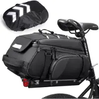 Famanu Fahrradtasche 4-in-1 wasserdicht 15L mit Rucksackfunktion und reflektierenden Elementen