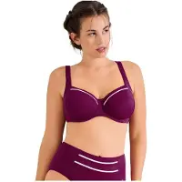 Lisca Unwattierter Bikini BH Uvita | Grösse: 46F | Farbe: Weinrot