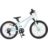 Volare Boost Kinderfahrrad - 20 Zoll - 7 Gänge - Weiss/Mintgrün