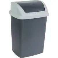 MAUL Tret-Abfalleimer MAULcycle 40 l Edelstahl 37.6 x 47 x 49 cm silber