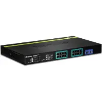 Trendnet TPE 1620WS 16-Port Gigabit Web Smart PoE+ Switch - Switch - 16 Anschlüsse - managed - an Rack montierbar