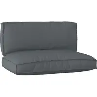 vidaXL Palettenkissenset 2 pcs Anthrazit Oxford-Stoff