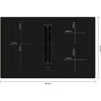 Siemens iQ500 ED811BS16E, Schwarz, Integriert, 80 cm, Zonen-Induktionskochfeld, Glaskeramik, 4 Zone(n)