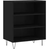 Helloshop26 - Buffet Sideboard Kommode Schrank Aufbewahrungsmöbel Organizer für Küche Wohnzimmer Lounge 57 x 35 x 70 cm schwarzes 02_0035955