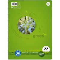 Ursus Staufen 10er-Pack Collegeblöcke »green« A4 Lineatur 22 kariert grün