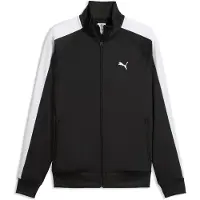 Puma Trainingsjacke "T7 FOUNDATION POLY TRACK JACKET" ohne Kapuze mit Stehkragen, mit Reißverschlusstaschen, Regular Fit