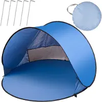 Creative Corner Großes, selbstaufstellendes Strandzelt, automatisch aufstellbar, für den Strand und den Garten, XL 146 x 146 cm + Schutzhülle