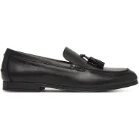 Tommy Hilfiger Slipper Flex Hilfiger Lth Tassel Loafer FM0FM05891 Schwarz 40