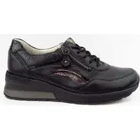 Waldlaufer H-Clara Damen Sneaker in Schwarz, Größe 5