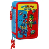 Safta Dreifaches Federmäppchen Rescue force 12.5 x 19.5 x 5.5 cm Blau (36 Stücke)