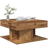 vidaXL Couchtisch Altholz-Optik 55x55x30 cm Holzwerkstoff