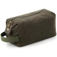 Quadra Heritage Waxed Canvas Wash Bag