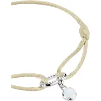 Thomas Sabo C1210-001-19-L24V Textil-Armband Connect Silber Beige