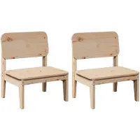 vidaXL Gartenstühle 2 Stk. 60x52,5x72 cm Massivholz Kiefer