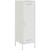 Helloshop26 - Buffet Sideboard Kommode Kleiderschrank Aufbewahrungsmöbel Organizer Küche Wohnzimmer hoch 36 x 39 x 113 cm weißer 02_0032439
