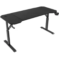 Mars Gaming MGD-ERGO140, Gerade, Rechteckige Form, Partikelbord, Stahl, Gaming, Karbonfaser