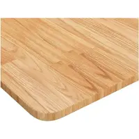 vidaXL Waschtischplatte Dunkelbraun 100x60x1,5 cm Massivholz Behandelt