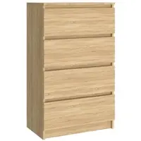 Helloshop26 - Buffet Sideboard Kommode Kleiderschrank Aufbewahrungsmöbel Organizer Küche Wohnzimmer Sonoma-Eiche 60 x 35 x 98,5 cm 02_0031617