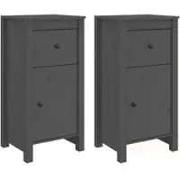 Helloshop26 - Buffet Sideboard Kommode Kleiderschrank Aufbewahrungsmöbel Organizer für Küche Wohnzimmer Lounge 2er-Set 40 x 35 x 80 02_0036840