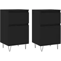 Helloshop26 - Buffet Sideboard Kommode Kleiderschrank Aufbewahrungsmöbel Organizer für Küche Wohnzimmer Lounge 2er-Set 40 x 35 x 70 02_0036904