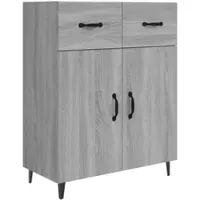 Helloshop26 - Buffet Sideboard Kommode Kleiderschrank Aufbewahrungsmöbel Organizer Küche Wohnzimmer Lounge Sonoma 69,5 x 34 x 90 cm 02_0036451