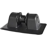 Wella Ankerseil-Schnallenhalter Aus PVC für Schlauchboote, Reihenrollenhalterung für Yachtkajak, Schwarz