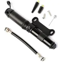 Wella -Fahrradpumpe, Tragbarer Fahrradreifenfüller, Handpumpe für Rennrad und , Inklusive Montagehalterung, Fahrradzubehör