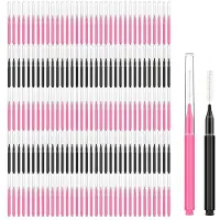 Wella 150 Stück -Augenbrauenpinsel mit Kappe, Augenbrauen-Laminierpinsel, Augenbrauen-Spoolie-Bürstenkamm, Augenbrauen-Wimpernlift-Werkzeuge, Wimpern
