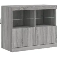 Helloshop26 - Buffet Sideboard Kommode Kleiderschrank Aufbewahrungsmöbel Organizer für Küche Wohnzimmer Lounge mit Sonoma 02_0030084