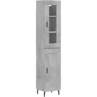 Helloshop26 - Buffet Sideboard Kommode Schrank Aufbewahrungsmöbel Organizer Küche Wohnzimmer Lounge hoch 34,5 x 34 x 180 cm 02_0034282