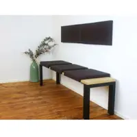 Lycce Klemmkissen Sitzkissen mit 2 Leisten 33cm Klemmtiefe, Kunstleder