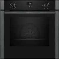 NEFF Backofen "B3ACE2AG3", Energieeffizienz: A+, grau (graphite, grau), B:59,4cm H:59,5cm T:54,8cm, Backöfen, Versenkbare Hide Backofentür & schnelle EasyClean Reinigung, Backofen