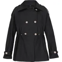 Faina Mantel Frauen Schwarz