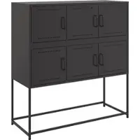 Helloshop26 - Buffet Sideboard Kommode Kleiderschrank Aufbewahrungsmöbel Organizer für Küche Wohnzimmer Lounge 100,5 x 39 x 107 cm 02_0035779
