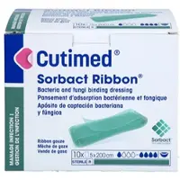 Kohlpharma GmbH Cutimed Sorbact Ribbon Tamponaden 5x200 cm 10 ST