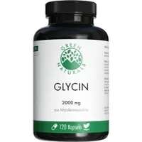 Heilpflanzenwohl GmbH Green Naturals Glycin 2000 mg Kapseln Vegan 120 ST
