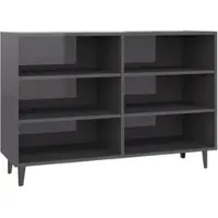Helloshop26 - Buffet Sideboard Kommode Kleiderschrank Aufbewahrungsmöbel Organizer für Küche Wohnzimmer Lounge Hochglanzlackierung 02_0031813
