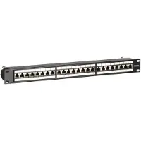 Dsit Patchpanel 19" CAT 6a STP - 24 ports
