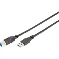 Digitus USB 3.0 Anschlusskabel Typ A -B St/St 1.8m, sw