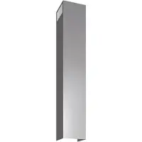 Siemens LZ12350, Verlängerungsrohr für Dunstabzugshaube, Edelstahl, , 257 mm, 247 mm, 1500 mm