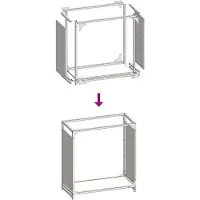 vidaXL Brennholzregal Weiß 60x28x65 cm Kaltgewalzter Stahl