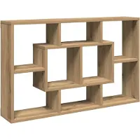 vidaXL Wandregal Artisan-Eiche 85 x 16 x 52,5 cm Holzwerkstoff