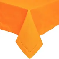 Homescapes TISCHDECKE orange 137/178 cm, 100% Baumwolle