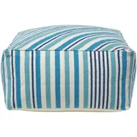 Homescapes SITZPOUF blau gestreift, 60/60/30 cm