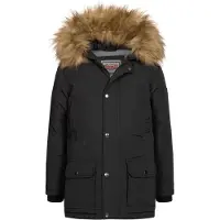 Lonsdale Jungen Winterjacke mit Kapuze KESWICK Black 152