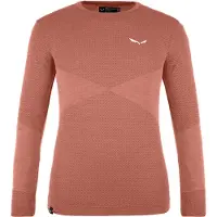 Salewa - Kid's Zebru Medium Warm ARM L/S Tee - Merinounterwäsche Gr 116 rot