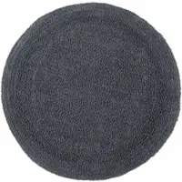 Homescapes BADEMATTE 80 cm rund, 100% Baumwolle, wendbar