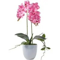 Homescapes KUNSTBLUME Orchidee rosa im Deko-Topf, 54 cm