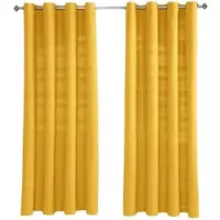 Homescapes ÖSENVORHANG Rajput blickdicht 2er-Set, 137/137 cm